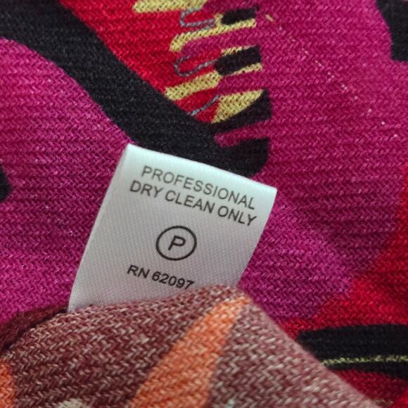 Vivienne Tam Hong Kong Dragon Year of Rabbit Graphic Pop Art Woven Wool Scarf - Picture 9 of 9